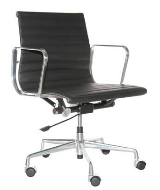 FOTEL BIUROWY CH1171T SKÓRA (BIAŁY, CZARNY) 2