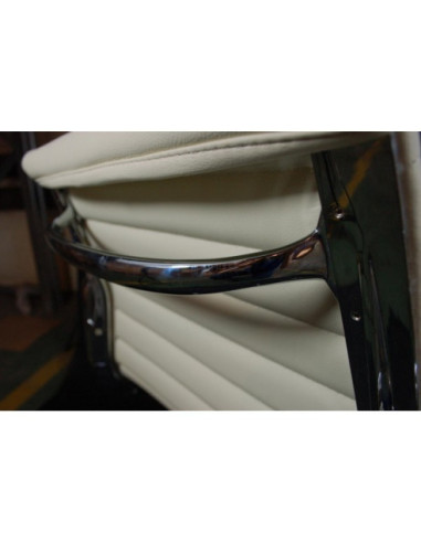 FOTEL BIUROWY CH1171T SKÓRA (BIAŁY, CZARNY)