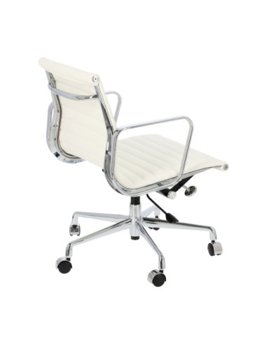 FOTEL BIUROWY CH1171T SKÓRA (BIAŁY, CZARNY)