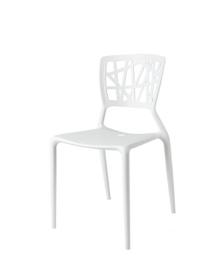 KRZESŁO BUSH  POLIPROPYLEN (BIAŁE, CZERWONE, ZIELONE, CZARNE) 2