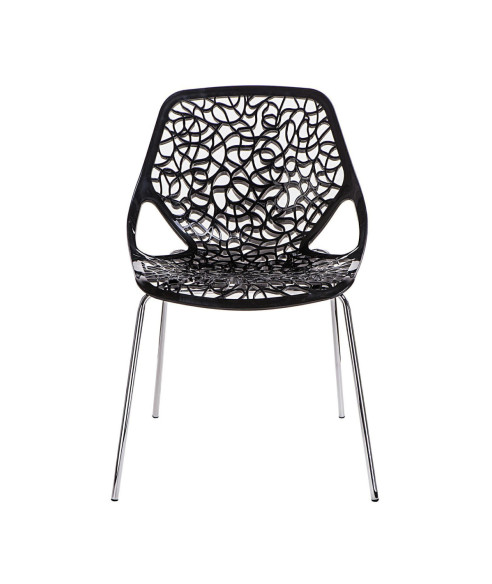 KRZESŁO CEPELIA AŻUROWE (BIAŁY, CZARNY)