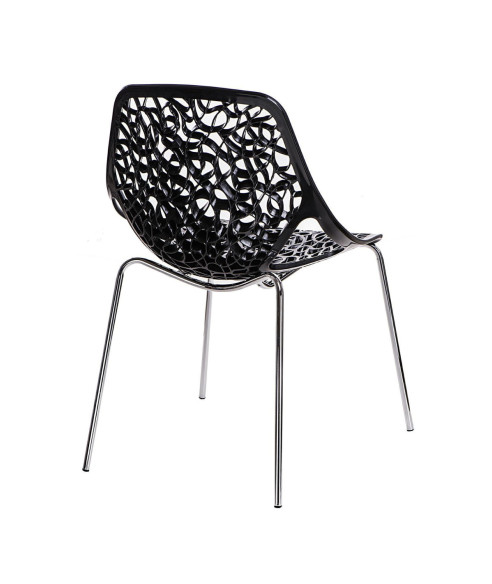 KRZESŁO CEPELIA AŻUROWE (BIAŁY, CZARNY)