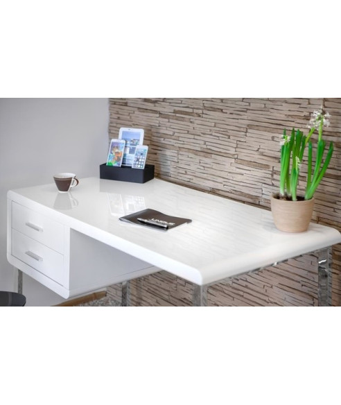 BIURKO PRESTIGE SOLANO BIAŁY WYSOKI POŁYSK