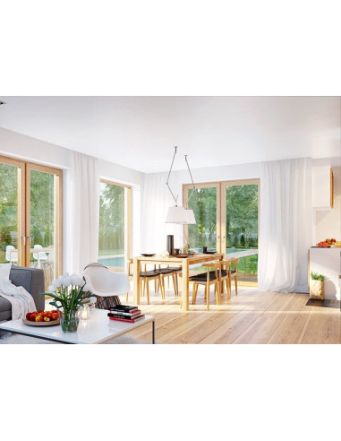 KRZESŁO DREWNIANE CODO (NATURALNY, BRĄZOWY)