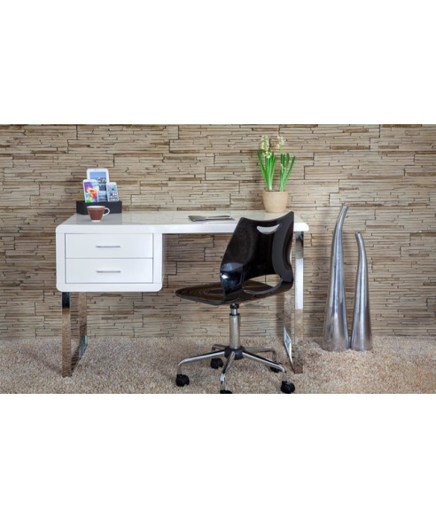 BIURKO PRESTIGE SOLANO BIAŁY WYSOKI POŁYSK