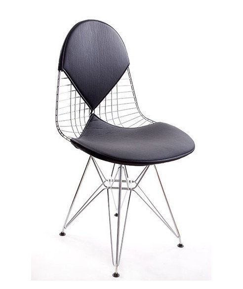 KRZESŁO NET DOUBLE CHROMOWANE (CZERWONY, CZARNY)