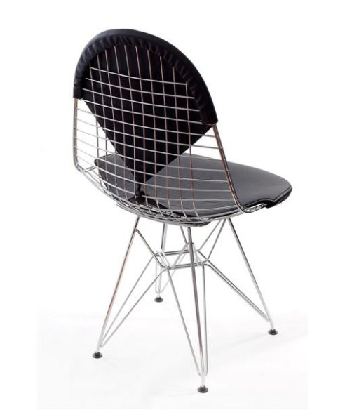 KRZESŁO NET DOUBLE CHROMOWANE (CZERWONY, CZARNY)