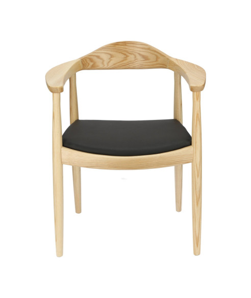 KRZESŁO DREWNIANE PRESIDENT (NATURALNY, BRĄZOWY)