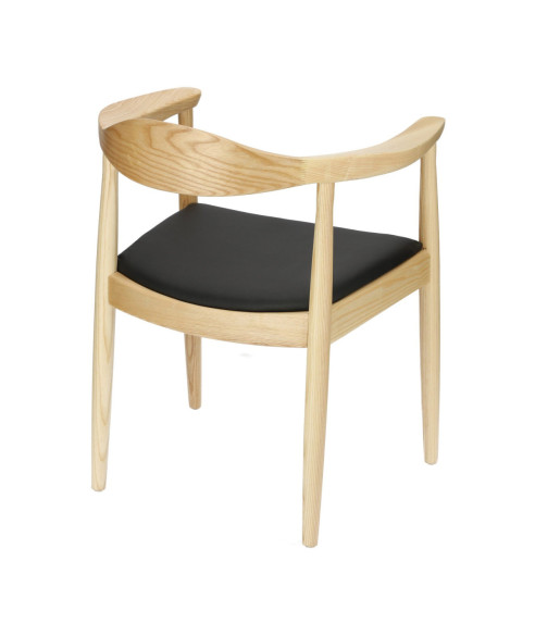 KRZESŁO DREWNIANE PRESIDENT (NATURALNY, BRĄZOWY)