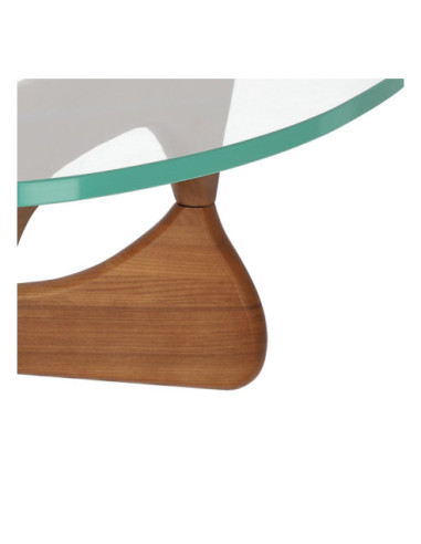 STOLIK KAWOWY TRIX SZKŁO+METAL (BRĄZOWY, CZARNY)