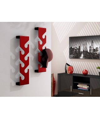 WIESZAK ŚCIENNY CANI (BIAŁY, CZERWONY, SZARY, CZARNY) 2