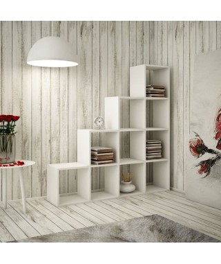 REGAŁ OTWARTY  KOMOROWY SCHODKOWY RS-40 (BIAŁY, SONOMA, ARTISAN, WENGE) 2