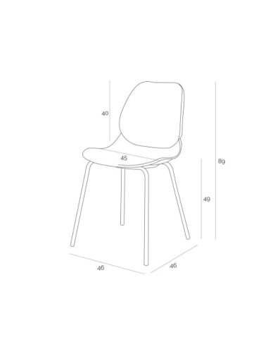 KRZESŁO LAYER (BIAŁY, SZARY, CZARNY)