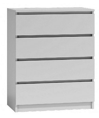 KOMODA BEZUCHWYTOWA MALMO 4 SZUFLADY (BIAŁY, ARTISAN, SONOMA, WENGE, CZARNY) 2