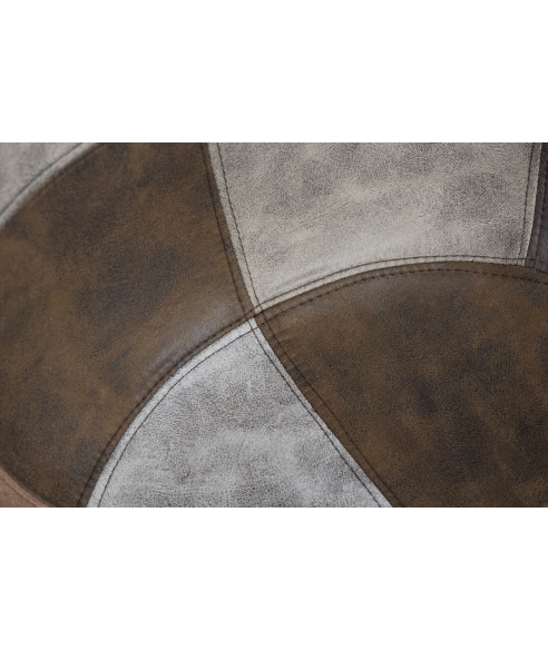 KRZESŁO P018 DAR PATCHWORK (KOLOROWY, NIEBIESKI, BRĄZOWY)