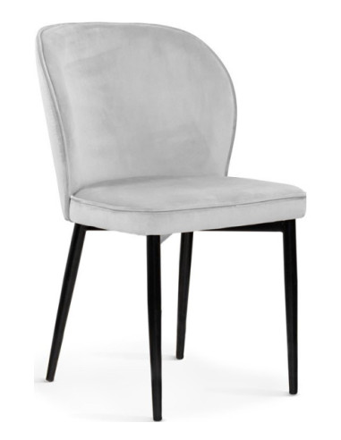 KRZESŁO TAPICEROWANE BLUVEL AINE NOGI CZARNE (WYBIERZ KOLOR)