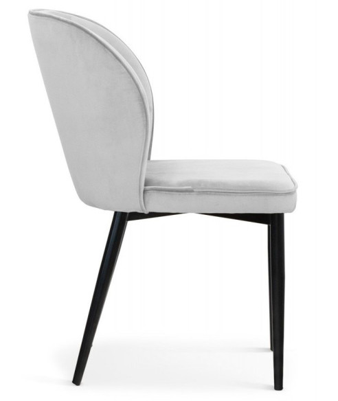 KRZESŁO TAPICEROWANE BLUVEL AINE NOGI CZARNE (WYBIERZ KOLOR)