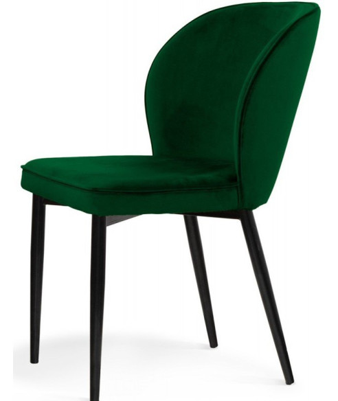 KRZESŁO TAPICEROWANE BLUVEL AINE NOGI CZARNE (WYBIERZ KOLOR)