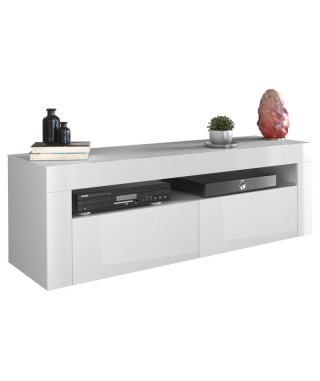 SZAFKA RTV DEKO 2D BIAŁY POŁYSK (140 CM, 160 CM) 2