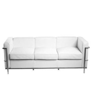 SOFA SKÓRZANA KUBIK 3 (BIAŁA, CZARNA) 2