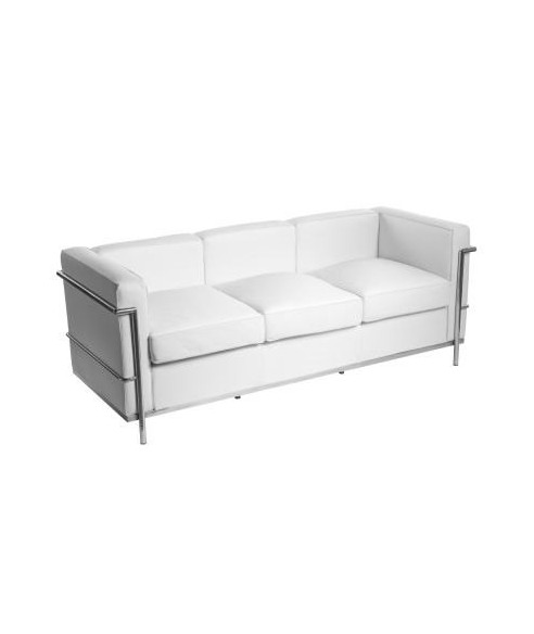 SOFA SKÓRZANA KUBIK 3 (BIAŁA, CZARNA)