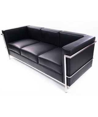 SOFA SKÓRZANA KUBIK 3 (BIAŁA, CZARNA) 2