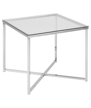 STOLIK SZKLANY CROSS (CHROM, CZARNY) 2