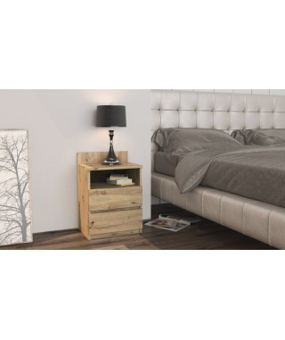 SZAFKA NOCNA MALWA  (BIAŁY, SONOMA, CZARNY, ARTISAN) 2