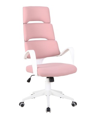 FOTEL OBROTOWY BIUROWY CX-1228H (SZARY, RÓŻOWY) 2