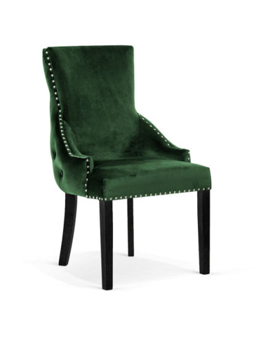 KRZESŁO TAPICEROWANE BLUVEL CHESTERFIELD EDWARD NOGI CZARNE (WYBIERZ KOLOR)