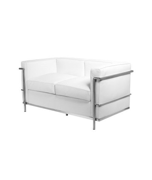 SOFA SKÓRZANA KUBIK 2 (BIAŁA, CZARNA)