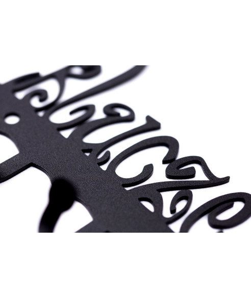 WIESZAK ŚCIENNY WEŹ KLUCZE METALOWY (BIAŁY, CZARNY)