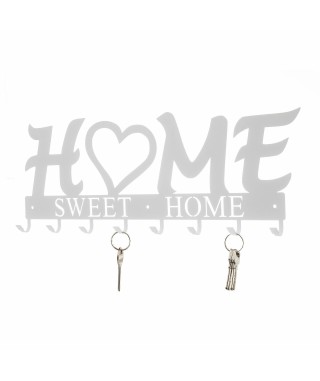 WIESZAK ŚCIENNY SWEET HOME METALOWY (BIAŁY, CZARNY) 2