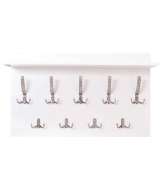 WIESZAK Z PÓŁKĄ DO PRZEDPOKOJU KUBA (BIAŁY, BETON, SONOMA, ŚLIWA) 2