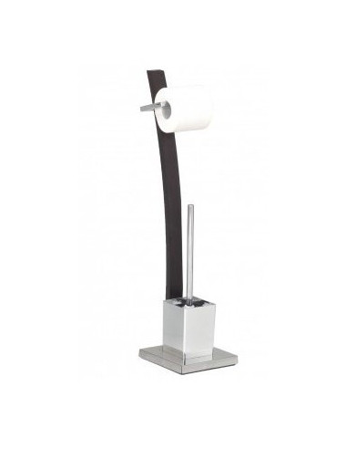 STOJAK ŁAZIENKOWY PRESTIGE (CHROM, WENGE)