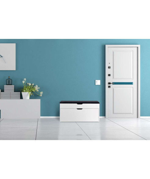 SZAFKA NA BUTY Z SIEDZISKIEM OLGA (BIAŁA, SONOMA)