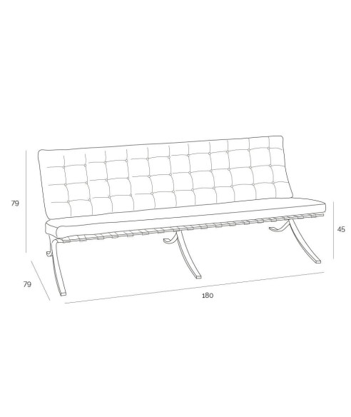 SOFA SKÓRZANA BARCELO BA3 3 OSOBOWA SKÓRA NATURALNA (WYBIERZ KOLOR)