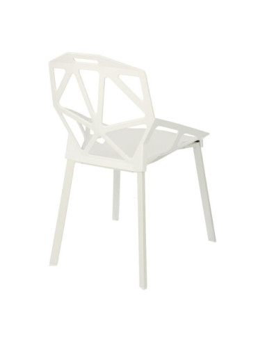 KRZESŁO DESIGNERSKIE GAP PP  (BIAŁY, CZARNY)