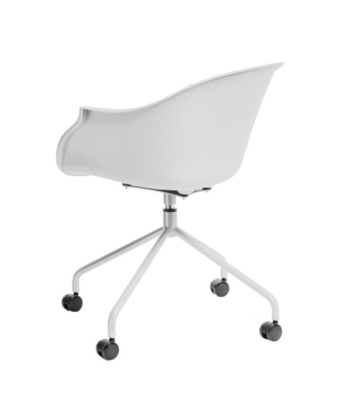 KRZESŁO OBROTOWE NA KÓŁKACH ROUNDY (BIAŁE, SZARE, CZARNE)