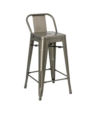 HOKER BAROWY SHORT BACK PARIS (METALICZNY, CZARNY) 2