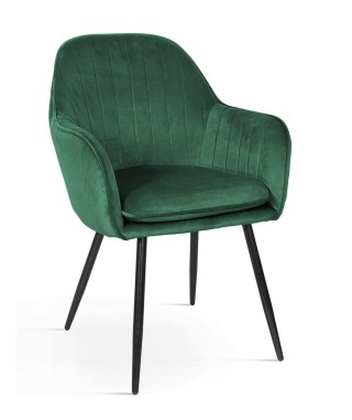 KRZESŁO AKSAMITNE TAPICEROWANE ROMA  (WYBIERZ KOLOR) 2