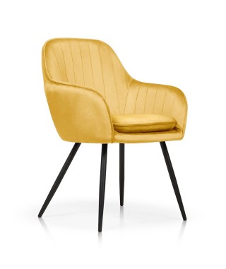 KRZESŁO AKSAMITNE TAPICEROWANE ROMA  (WYBIERZ KOLOR) 2