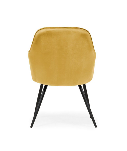 KRZESŁO AKSAMITNE TAPICEROWANE ROMA  (WYBIERZ KOLOR)