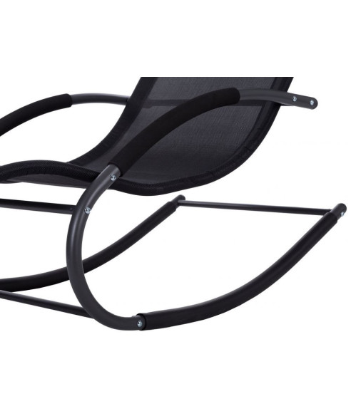 LEŻAK OGRODOWY BUJANY TYLUP LEŻANKA GH (BEŻOWY, CZARNY)