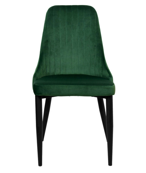 KRZESŁO AKSAMITNE VELVET LORIENT NOGI CZARNE (WYBIERZ KOLOR)