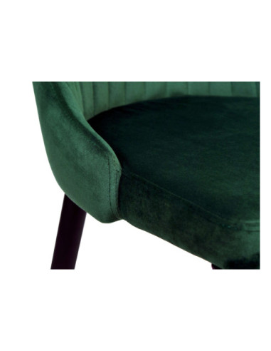 KRZESŁO AKSAMITNE VELVET LORIENT NOGI CZARNE (WYBIERZ KOLOR)