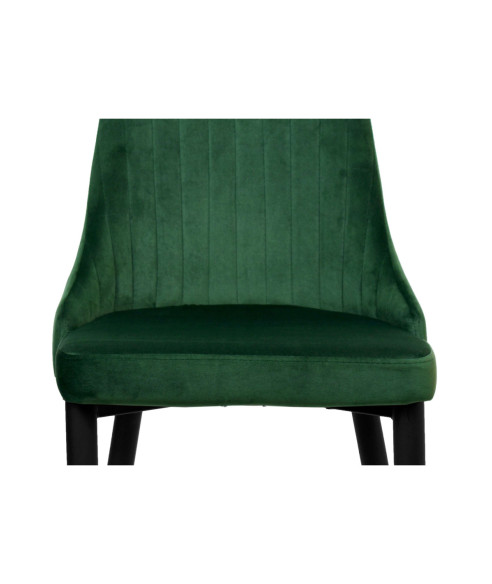 KRZESŁO AKSAMITNE VELVET LORIENT NOGI CZARNE (WYBIERZ KOLOR)