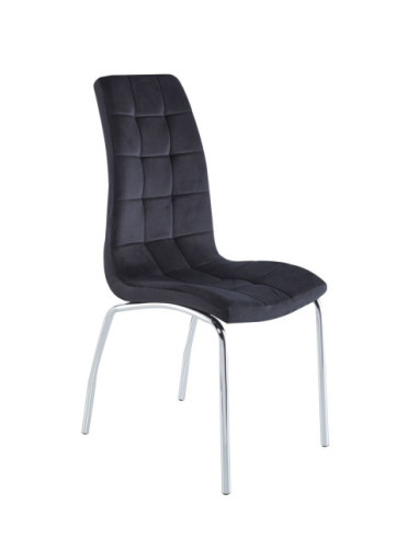 KRZESŁO TAPICEROWANE DC2-092V VELVET CHROM (WYBIERZ KOLOR)