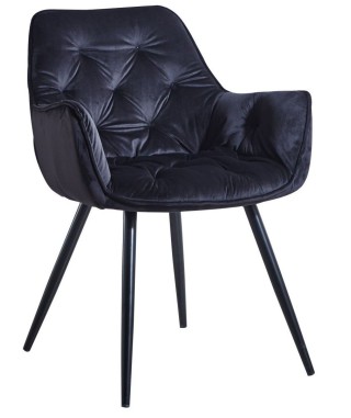 KRZESŁO TAPICEROWANE HF-058 VELVET PIKOWANE (WYBIERZ KOLOR) 2