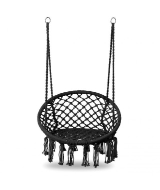 WISZĄCY FOTEL HUŚTAWKA INDIANKA (KREMOWY, SZARY, CZARNY) 2